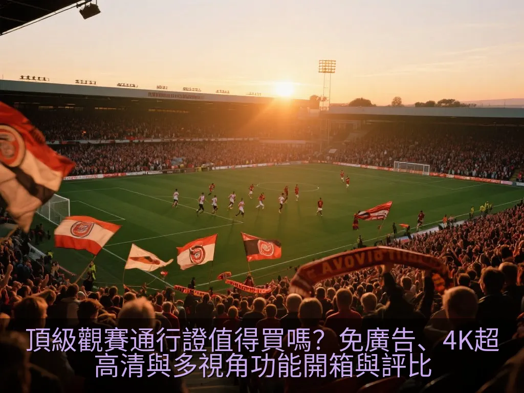 高畫質投影機將清晰無比的足球賽事投影在整面牆上，客廳燈光溫馨，呈現極致的家庭劇院觀賽享受